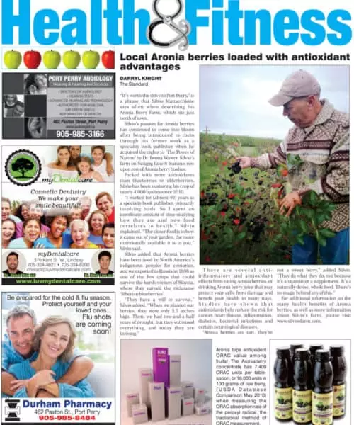The Standard Newspaper Article About Silvio's Farm in Port Perry ON Canada